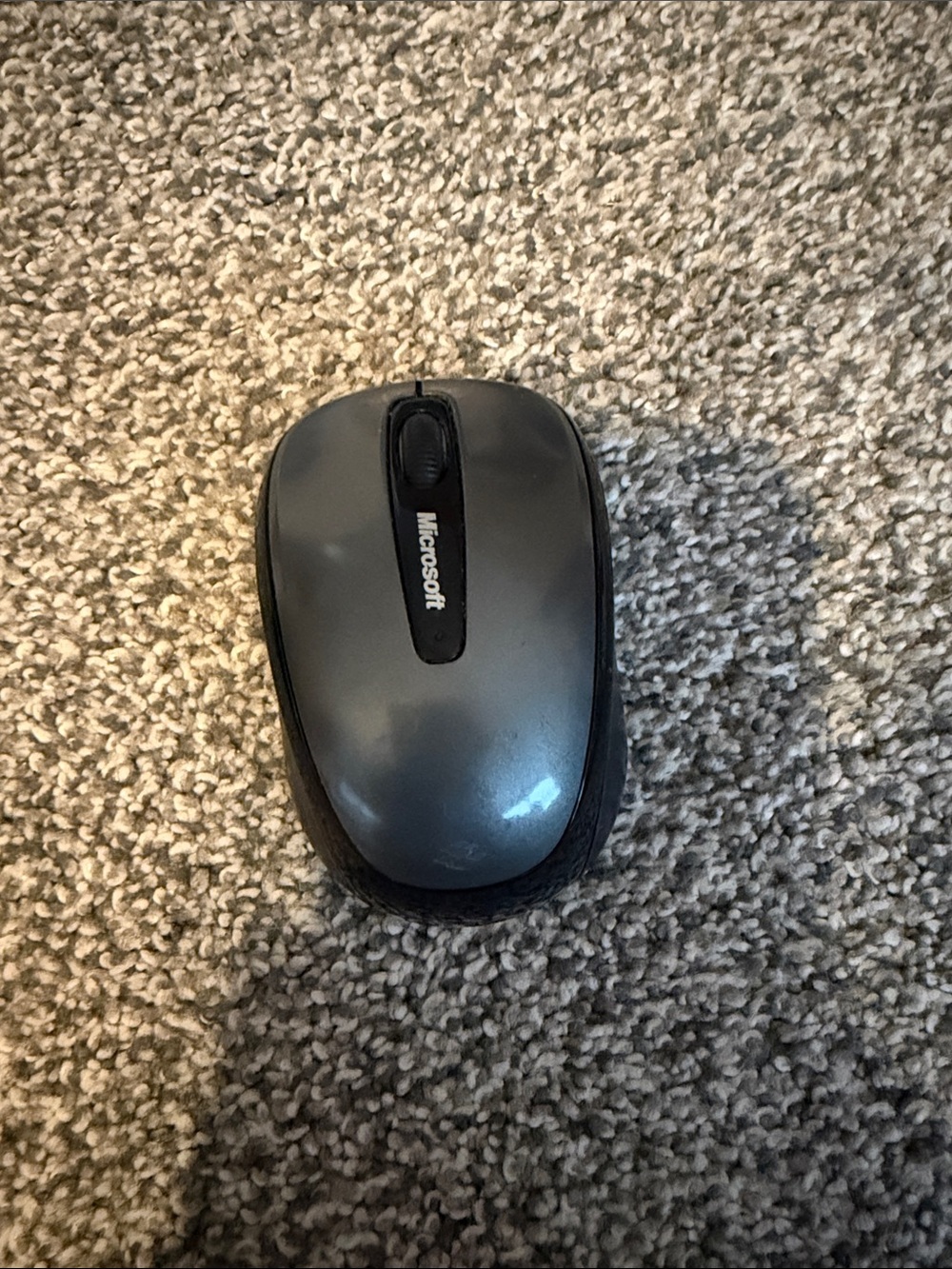 Microsoft Gray and Black Wireless Optical Mouse